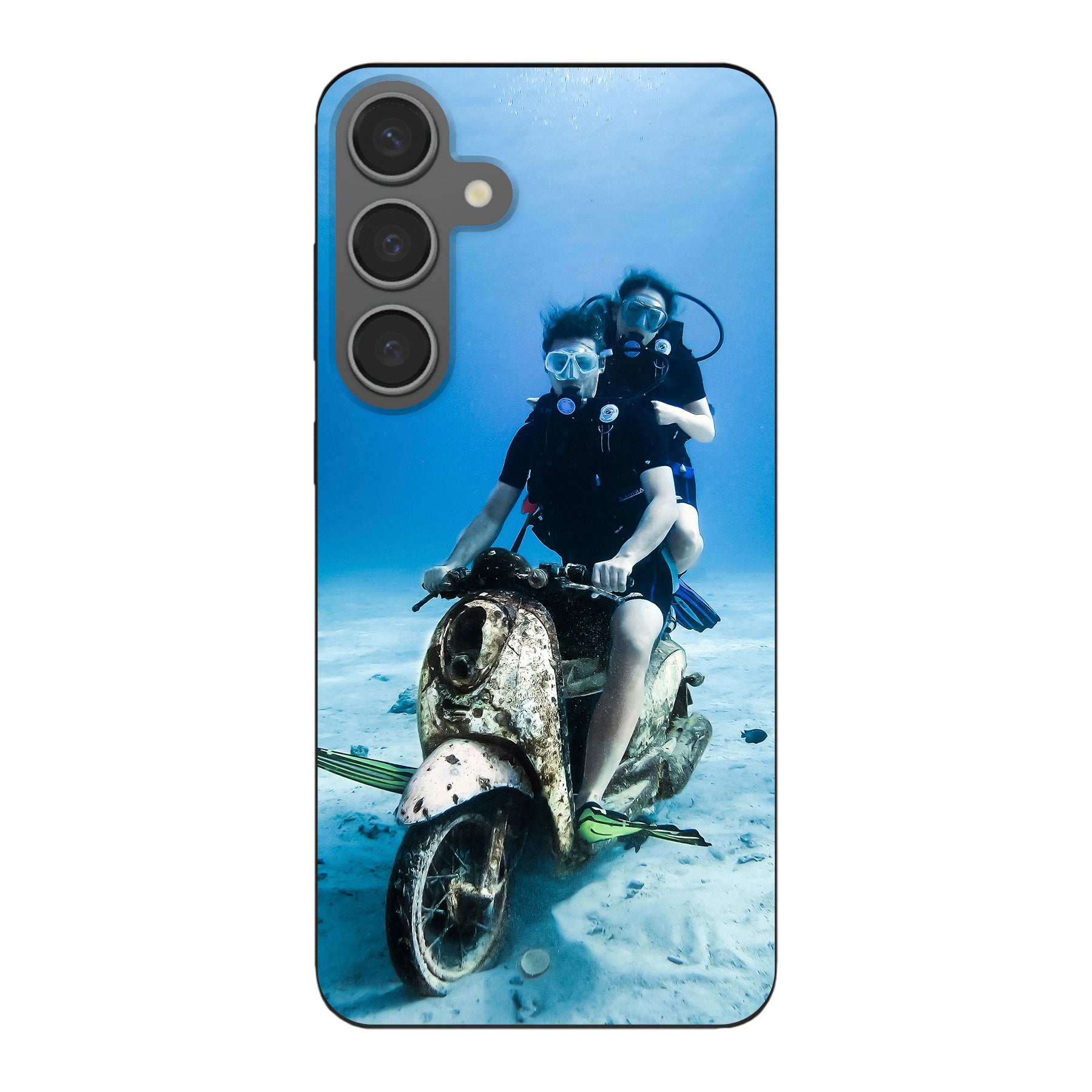 Samsung Galaxy S24 Plus Biologisch afbreekbaar hoesje (achterkant bedrukt, zwart)